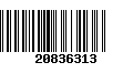 Código de Barras 20836313