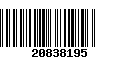 Código de Barras 20838195