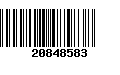 Código de Barras 20848583