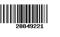 Código de Barras 20849221