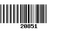 Código de Barras 20851