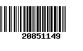 Código de Barras 20851149