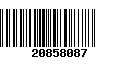 Código de Barras 20858087