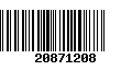 Código de Barras 20871208