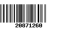 Código de Barras 20871260