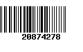 Código de Barras 20874278