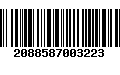 Código de Barras 2088587003223