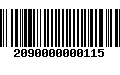 Código de Barras 2090000000115