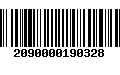 Código de Barras 2090000190328