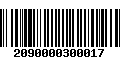 Código de Barras 2090000300017