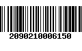 Código de Barras 2090210006150