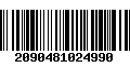 Código de Barras 2090481024990