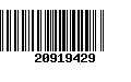 Código de Barras 20919429