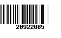 Código de Barras 20922085