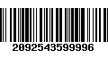 Código de Barras 2092543599996