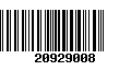 Código de Barras 20929008