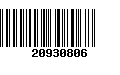 Código de Barras 20930806