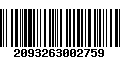 Código de Barras 2093263002759