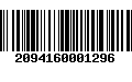 Código de Barras 2094160001296