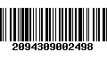 Código de Barras 2094309002498