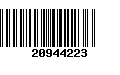 Código de Barras 20944223