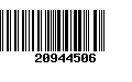 Código de Barras 20944506