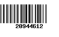 Código de Barras 20944612