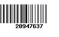 Código de Barras 20947637