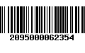 Código de Barras 2095000062354