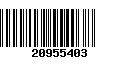 Código de Barras 20955403