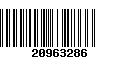 Código de Barras 20963286