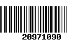 Código de Barras 20971090