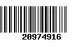 Código de Barras 20974916