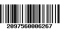 Código de Barras 2097560006267