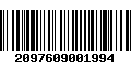 Código de Barras 2097609001994