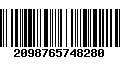 Código de Barras 2098765748280