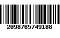 Código de Barras 2098765749188