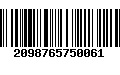 Código de Barras 2098765750061