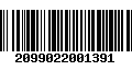 Código de Barras 2099022001391