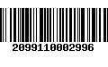 Código de Barras 2099110002996