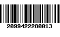 Código de Barras 2099422280013