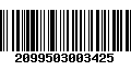 Código de Barras 2099503003425