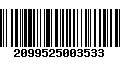 Código de Barras 2099525003533