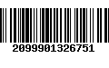 Código de Barras 2099901326751