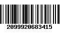 Código de Barras 2099920683415