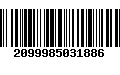 Código de Barras 2099985031886