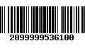 Código de Barras 2099999536100