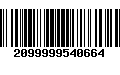 Código de Barras 2099999540664