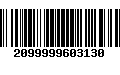 Código de Barras 2099999603130