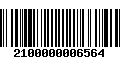 Código de Barras 2100000006564